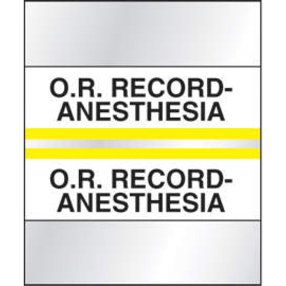 Chart Tab Paper O.R. Record- 1 1/4" X 1 1/2" Yellow 100 Per Package