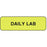 Label Paper Permanent Daily Lab 1 1/4" X 3/8" Fl. Yellow 1000 Per Roll