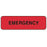Label Paper Permanent Emergency 1 1/4" X 3/8" Fl. Red 1000 Per Roll