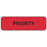 Label Paper Permanent Priority 1 1/4" X 3/8" Fl. Red 1000 Per Roll