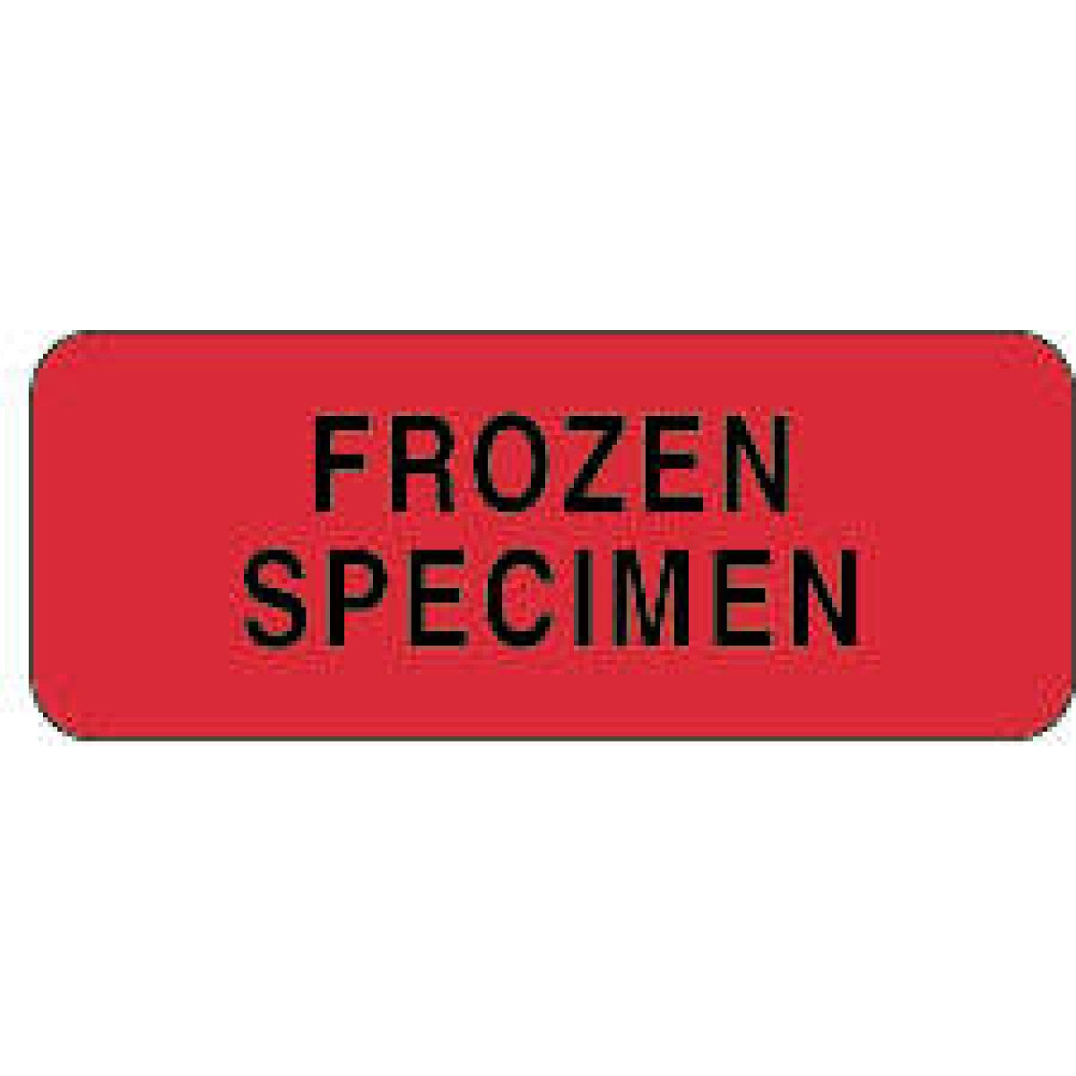 Lab Communication Label (Paper, Permanent) Frozen Specimen 2 1/4