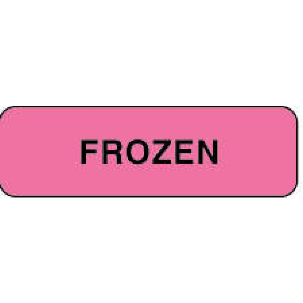 Label Paper Permanent Frozen 1 1/4" X 3/8" Fl. Pink 1000 Per Roll