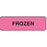 Label Paper Permanent Frozen 1 1/4" X 3/8" Fl. Pink 1000 Per Roll