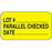 Label Paper Permanent Lot # ___ 1 5/8" X 7/8" Yellow 1000 Per Roll