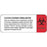 Label Paper Permanent Caution Contains 2 1/4" X 7/8" White With Red 1000 Per Roll