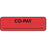 Label Paper Permanent Co-Pay ___ 1 1/4" X 3/8" Fl. Red 1000 Per Roll