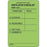 Label Paper Removable Respiratory Care 3" X 2" Fl. Green 500 Per Roll