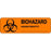 Label Paper Permanent Biohazard Hazard 2 7/8" X 7/8" Fl. Orange 1000 Per Roll