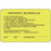Label Paper Permanent Restraints - 4" X 2 5/8" Fl. Yellow 500 Per Roll