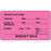 Label Paper Permanent Infants Last Name: 3" X 1 3/4" Fl. Pink 500 Per Roll