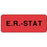 Label Paper Permanent E.R.-Stat 2 1/4" X 7/8" Fl. Red 1000 Per Roll