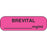 Anesthesia Label Paper Permanent Brevital Mg/Ml 1 1/4" X 3/8" Fl. Pink 1000 Per Roll