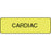 Label Paper Permanent Cardiac 1 1/4" X 3/8" Fl. Yellow 1000 Per Roll