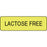 Label Paper Permanent Lactose Free 1 1/4" X 3/8" Fl. Yellow 1000 Per Roll