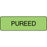 Label Paper Permanent Pureed 1 1/4" X 3/8" Fl. Green 1000 Per Roll