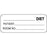 Label Paper Permanent ___ Diet Patient 2 1/4" X 7/8" White 1000 Per Roll
