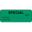 Label Paper Permanent Special ___ Diet 2 1/4" X 7/8" Dark Green 1000 Per Roll