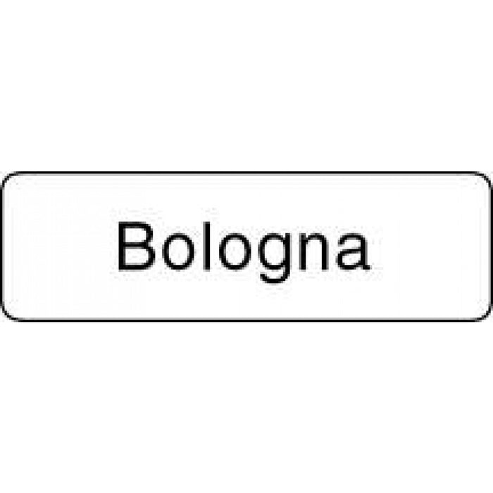 Label Paper Permanent Bologna 1 1/4" X 3/8" White 1000 Per Roll