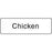 Label Paper Permanent Chicken 1 1/4" X 3/8" White 1000 Per Roll