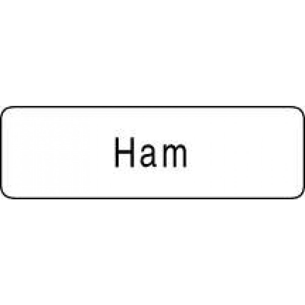 Label Paper Permanent Ham 1 1/4" X 3/8" White 1000 Per Roll