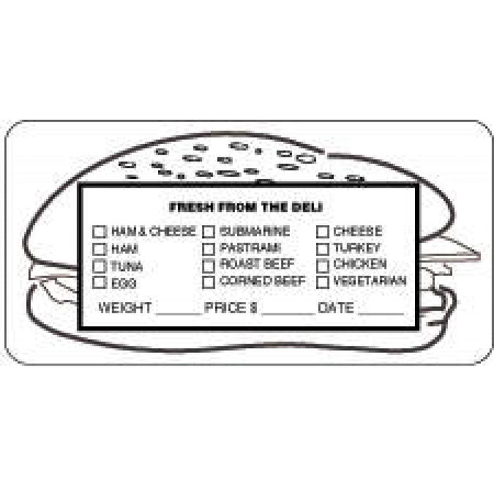 Label Paper Permanent Fresh From The 3 15/16" X 1 7/8" White 500 Per Roll