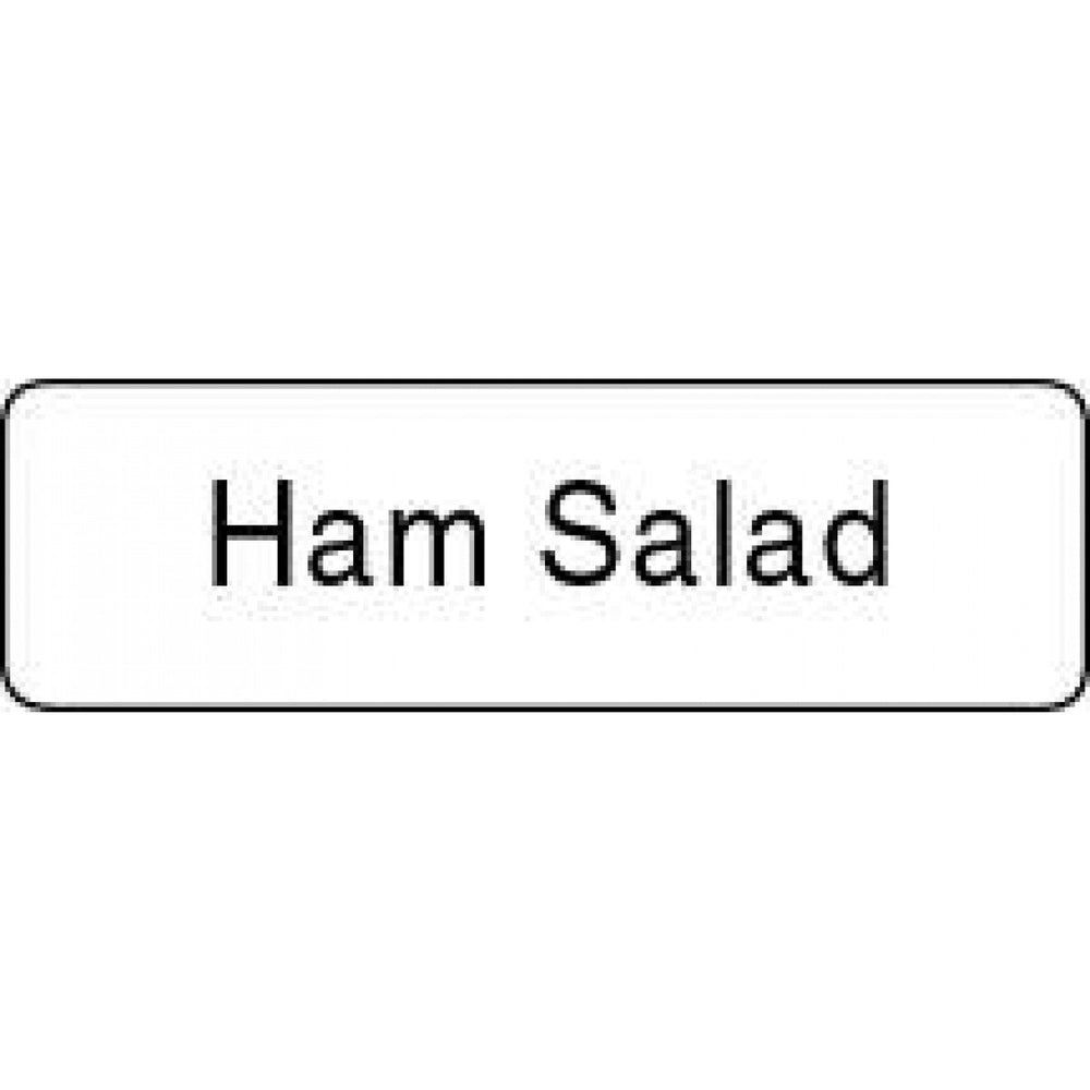 Label Paper Permanent Ham Salad 1 1/4" X 3/8" White 1000 Per Roll