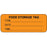 Label Paper Permanent Food Storage Tag 2 1/4" X 7/8" Fl. Orange 1000 Per Roll