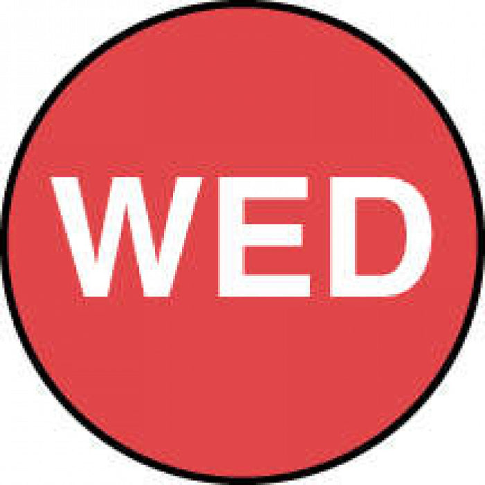 Label Paper Permanent Wed Red 1000 Per Roll