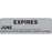 Label Paper Permanent Expires June 2 7/8" X 7/8" Gray 1000 Per Roll