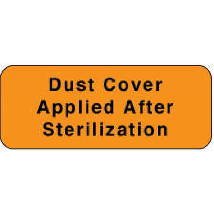 Label Paper Removable Dust Cover Applied 2 1/4" X 7/8" Fl. Orange 1000 Per Roll
