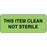 Label Paper Removable This Item Clean 2 1/4" X 7/8" Fl. Green 1000 Per Roll