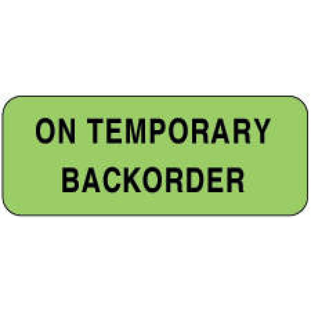Label Paper Removable On Temporary 2 1/4" X 7/8" Fl. Green 1000 Per Roll