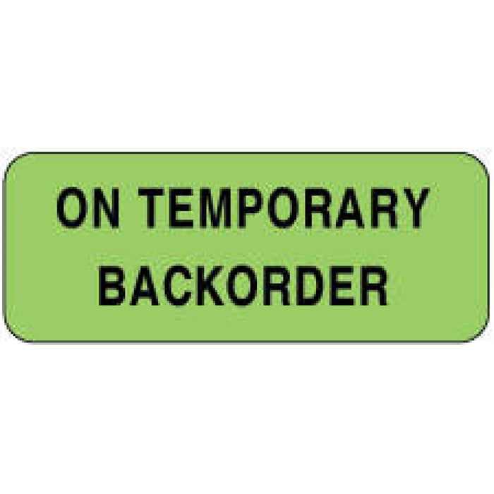 Label Paper Removable On Temporary 2 1/4" X 7/8" Fl. Green 1000 Per Roll