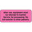 Label Paper Removable After Use, Equipment 2 1/4" X 7/8" Fl. Pink 1000 Per Roll