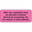 Label Paper Removable After Use, Equipment 2 1/4" X 7/8" Fl. Pink 1000 Per Roll