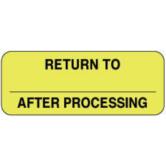 Label Paper Removable Return To 2 1/4" X 7/8" Fl. Yellow 1000 Per Roll