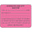Label Paper Permanent Respiratory Care 2 3/8" X 1 3/4" Fl. Pink 1000 Per Roll