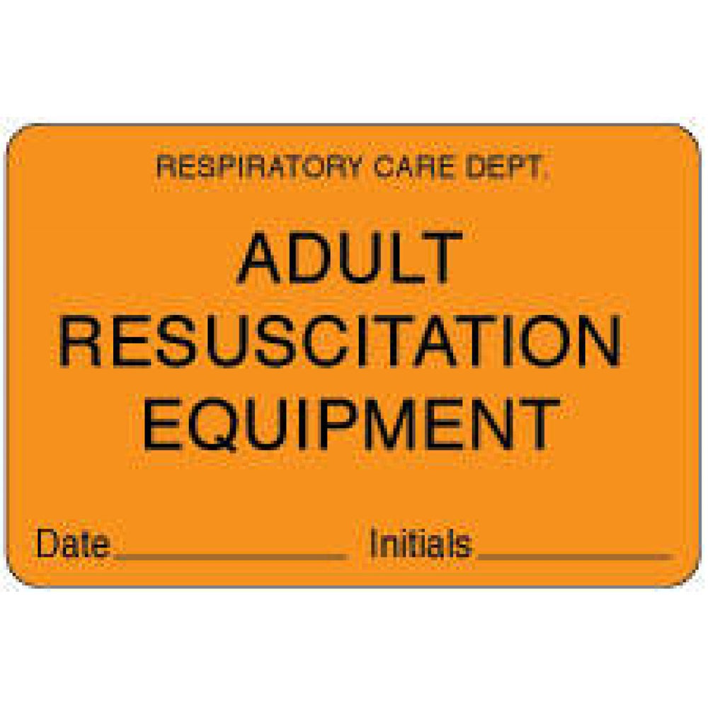 Label Paper Permanent Respiratory Care 3" X 2" Fl. Orange 500 Per Roll