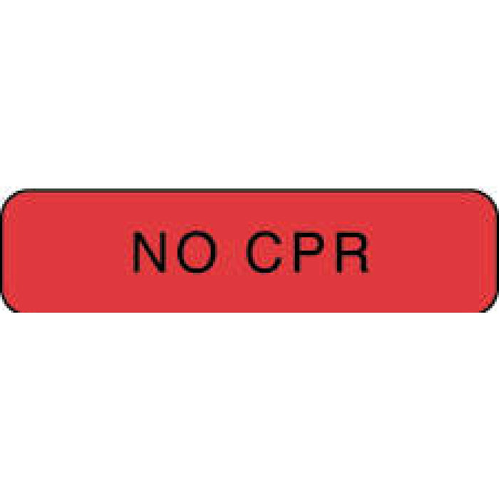 Label Paper Permanent No Cpr 1 1/4" X 3/8" Fl. Red 1000 Per Roll