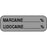 Anesthesia Label Paper Permanent Marcaine % 1 1/2" X 1/2" Gray 1000 Per Roll