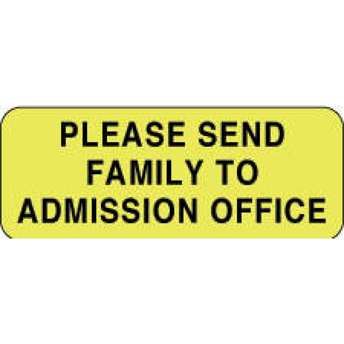 Label Paper Removable Please Send Family 2 1/4