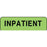 Label Paper Permanent Inpatient 1 1/4" X 3/8" Fl. Green 1000 Per Roll