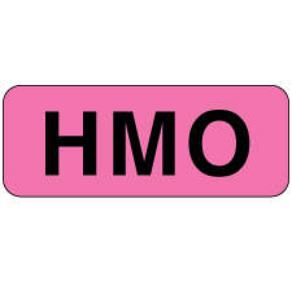Label Paper Permanent Hmo 2 1/4" X 7/8" Fl. Pink 1000 Per Roll