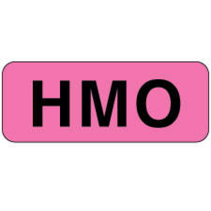 Label Paper Permanent Hmo 2 1/4" X 7/8" Fl. Pink 1000 Per Roll