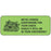 Label Paper Permanent Weve Looked 2 1/4" X 7/8" Fl. Green 1000 Per Roll
