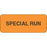 Label Paper Permanent Special Run 2 1/4" X 7/8" Fl. Orange 1000 Per Roll