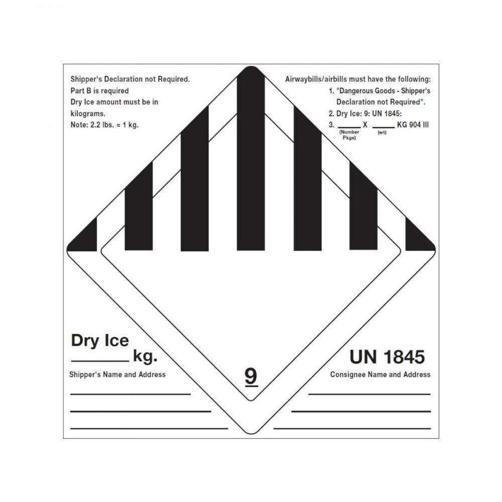 Label For Declarations Label Paper Permanent Shippers Declaration 5 1/2