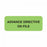 Label Paper Removable Advance Directive On 2 1/4" X 7/8" Fl. Green 1000 Per Roll