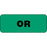 Label Paper Permanent Or 2 1/4" X 7/8" Green 1000 Per Roll