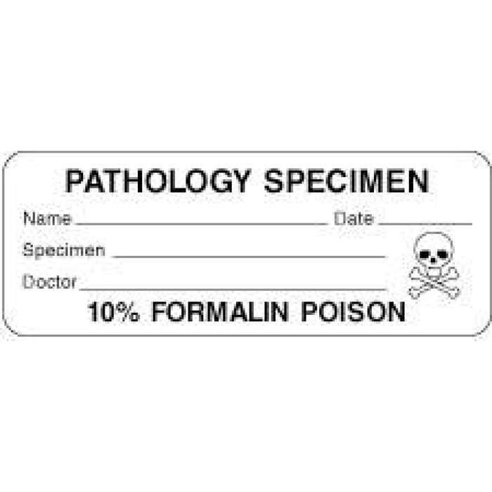 Lab Communication Label (Paper, Permanent) Pathology Specimen 3